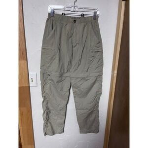 The North Face Womens Convertible Hiking Pants Zip‎ Off Beige Nylon Small